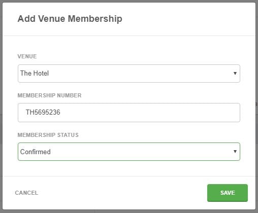 Add venue membership