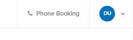Phone Booking button
